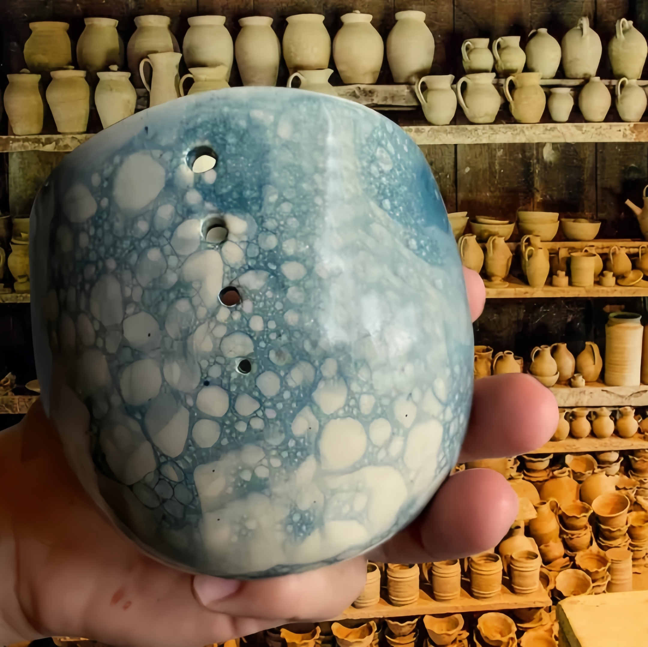 Earthenware Herb/Coriander Stripper