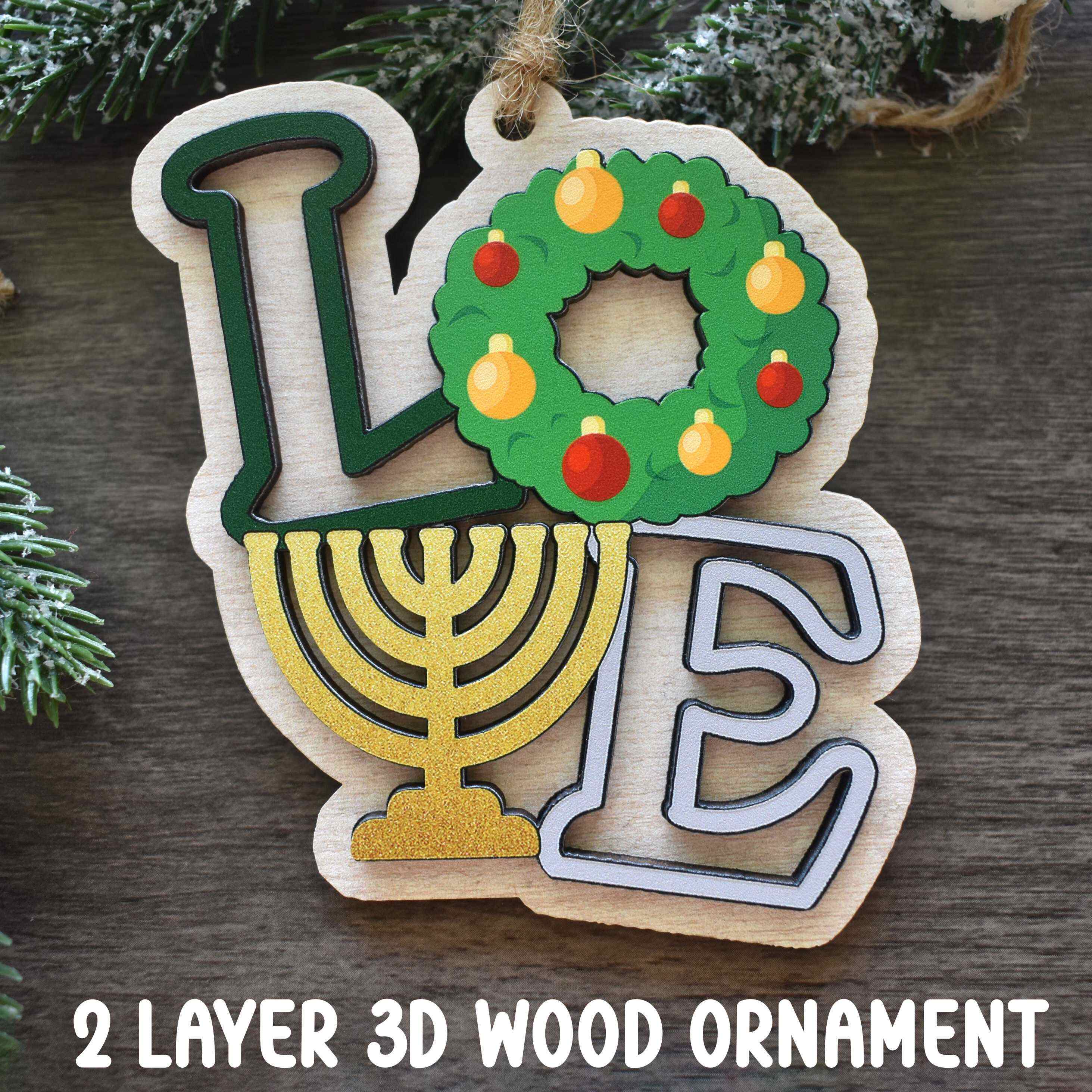 Hanukkah🕎🎄Christmas Ornament
