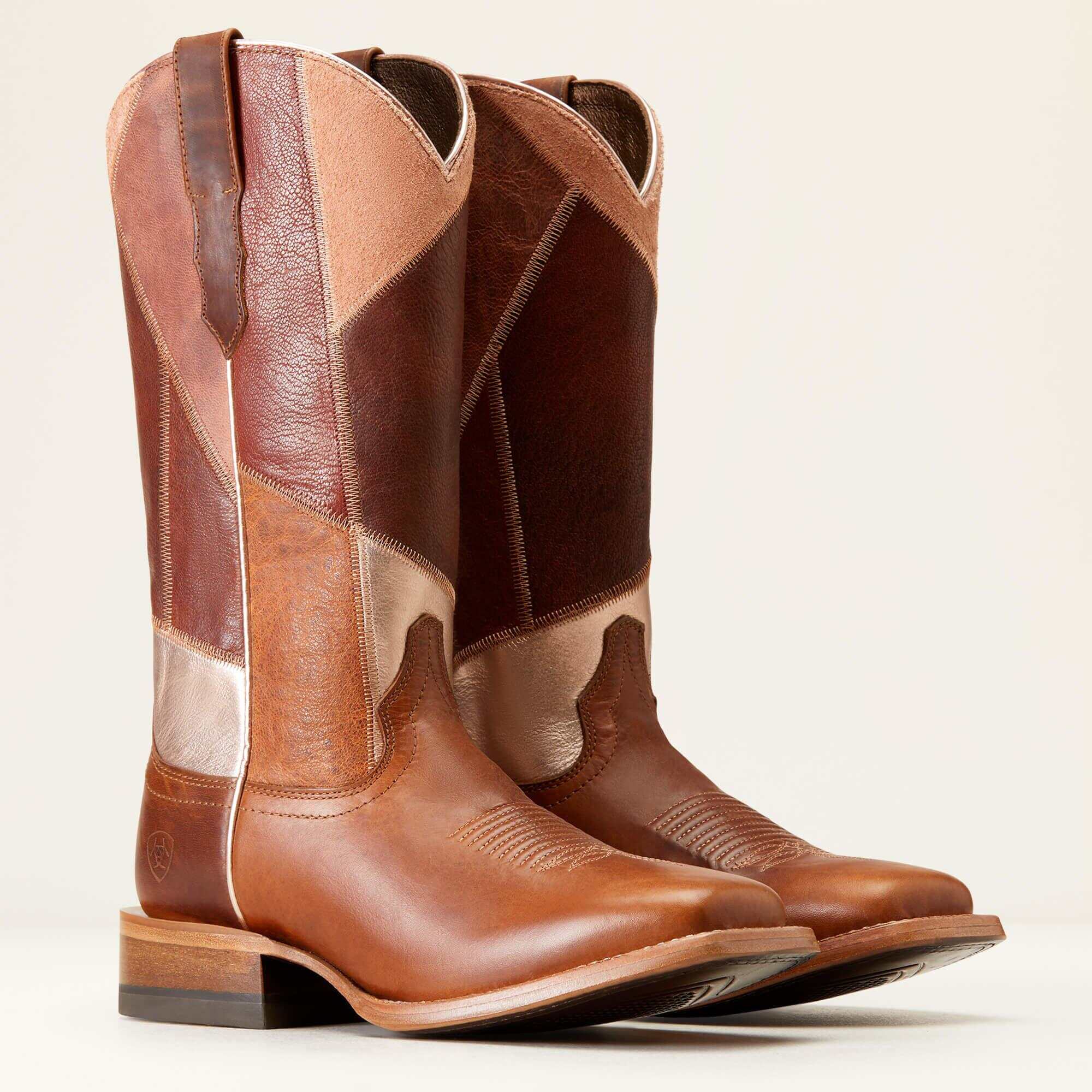 Frontier Patchwork Western Boot