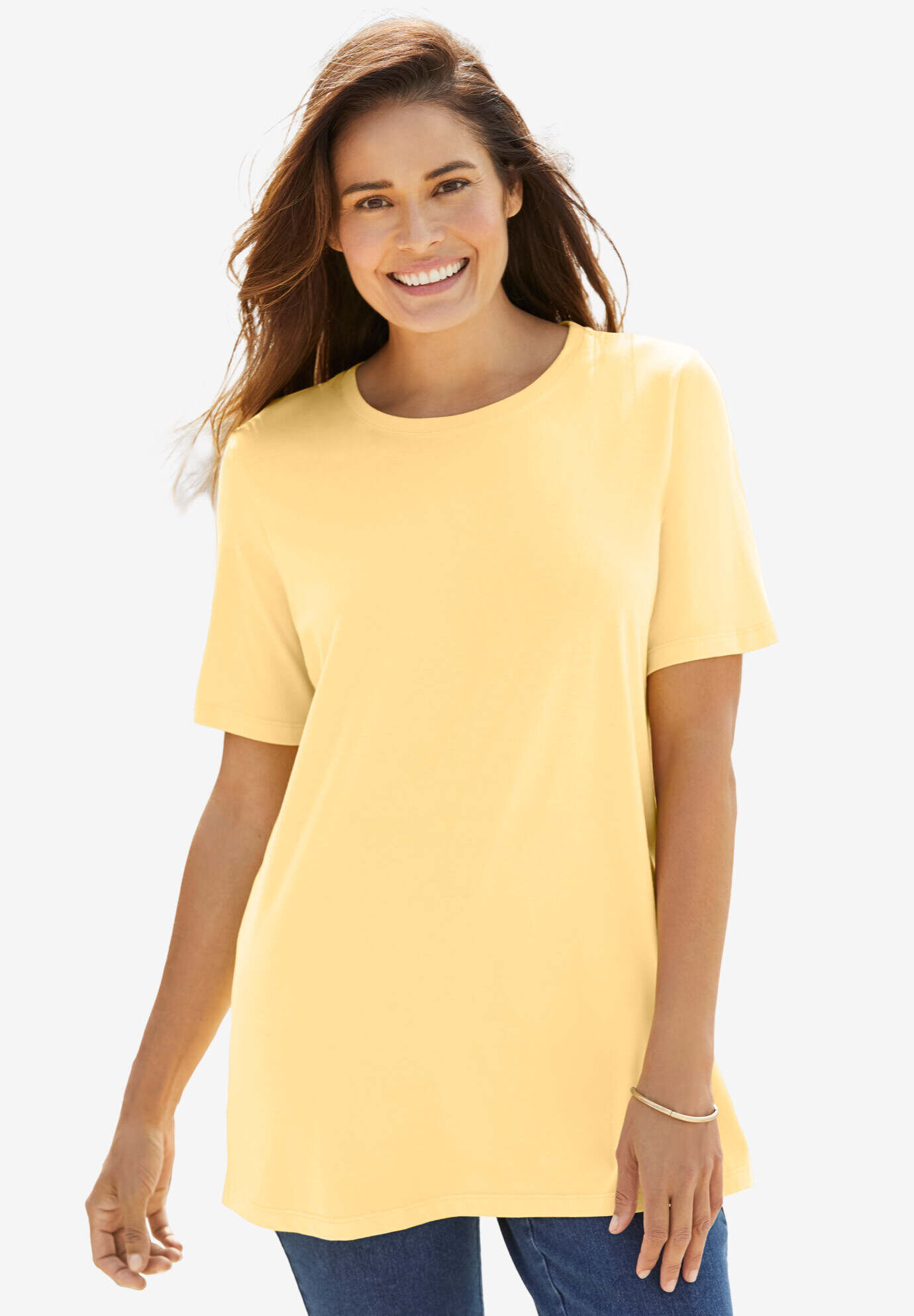 Perfect Short-Sleeve Crewneck Tee