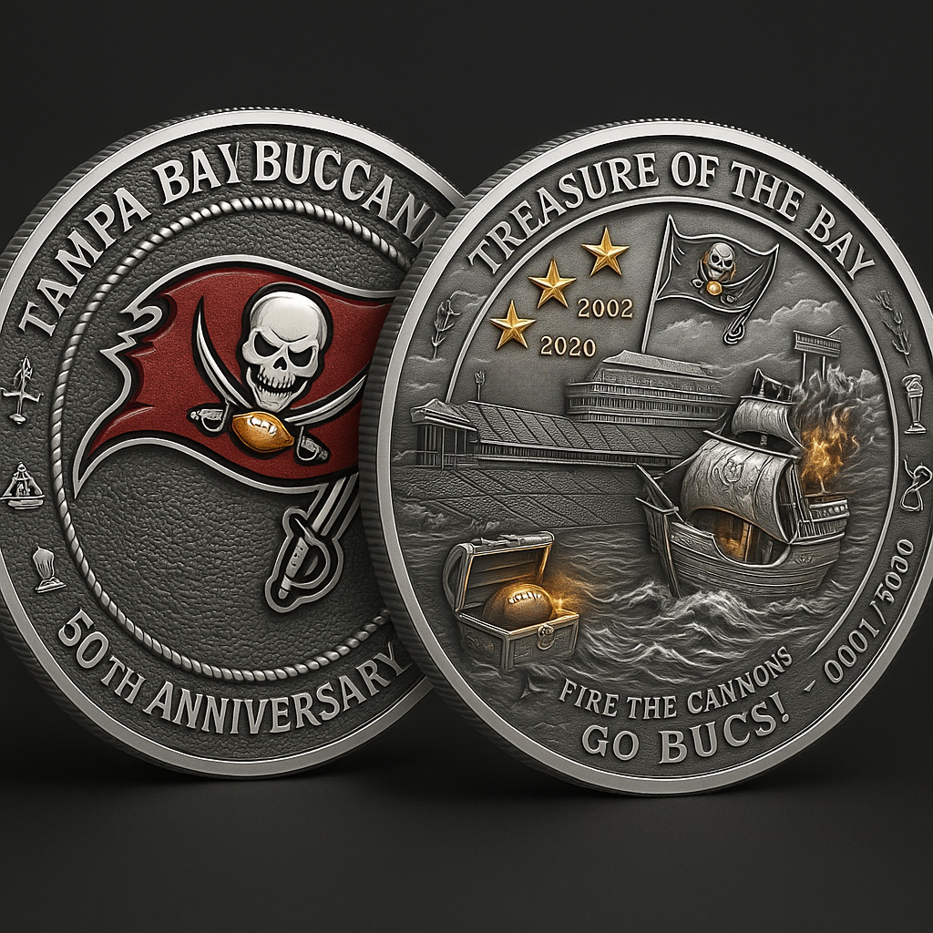 🏴‍☠️ Tampa Bay Buccaneers · 50th Anniversary Commemorative Coin