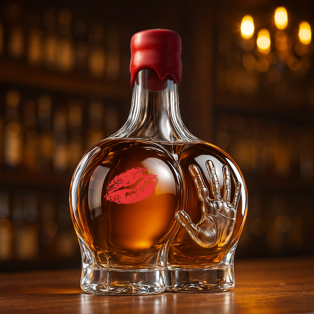 Funny Butt Whiskey Bottle