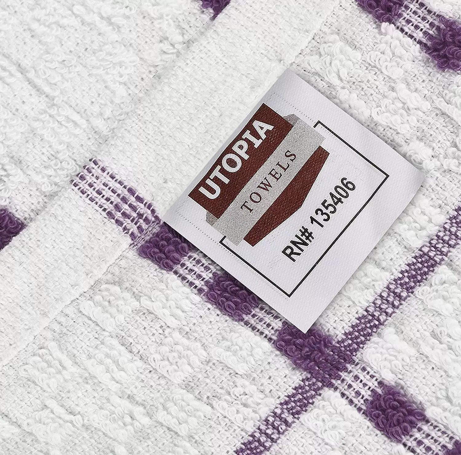 Kitchen Towels 12 Pack, 15 x 25 Inches, 100% Ring Spun Cotton Super Soft and Absorbent Linen Dish Towels, Tea Towels and Bar Towels Set (Black)