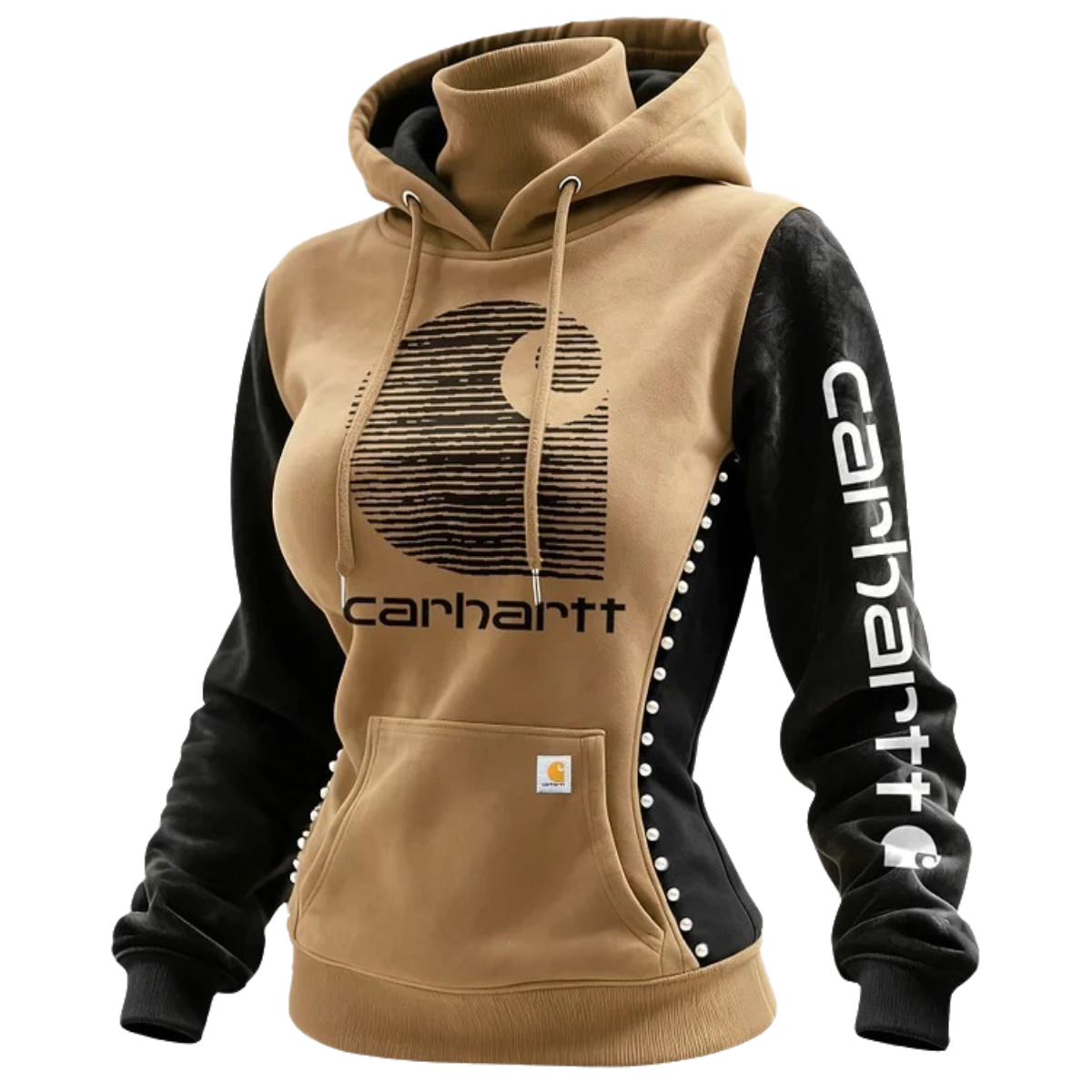 Women Autumn and winter Two-Tone Hoodie