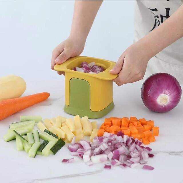 new multi-function vegetable cutter household hand-pressed french fries vegetable cutter potato dicing artifact kitchen vegetable cutting artifact