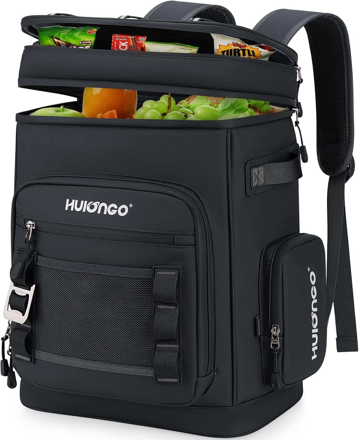 Hulongo Large Waterproof Insulated Cooler Backpack for Men & Women, Leak Proof Cooler Backpack for Camping, Beach, Fishing, Picnic, Travel, Outdoor, 30L, 48Cans