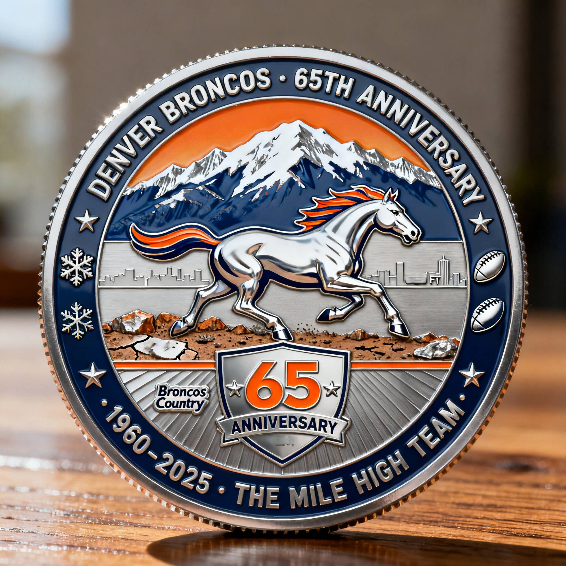 Broncos 65Th Anniversary Commemorative Coin