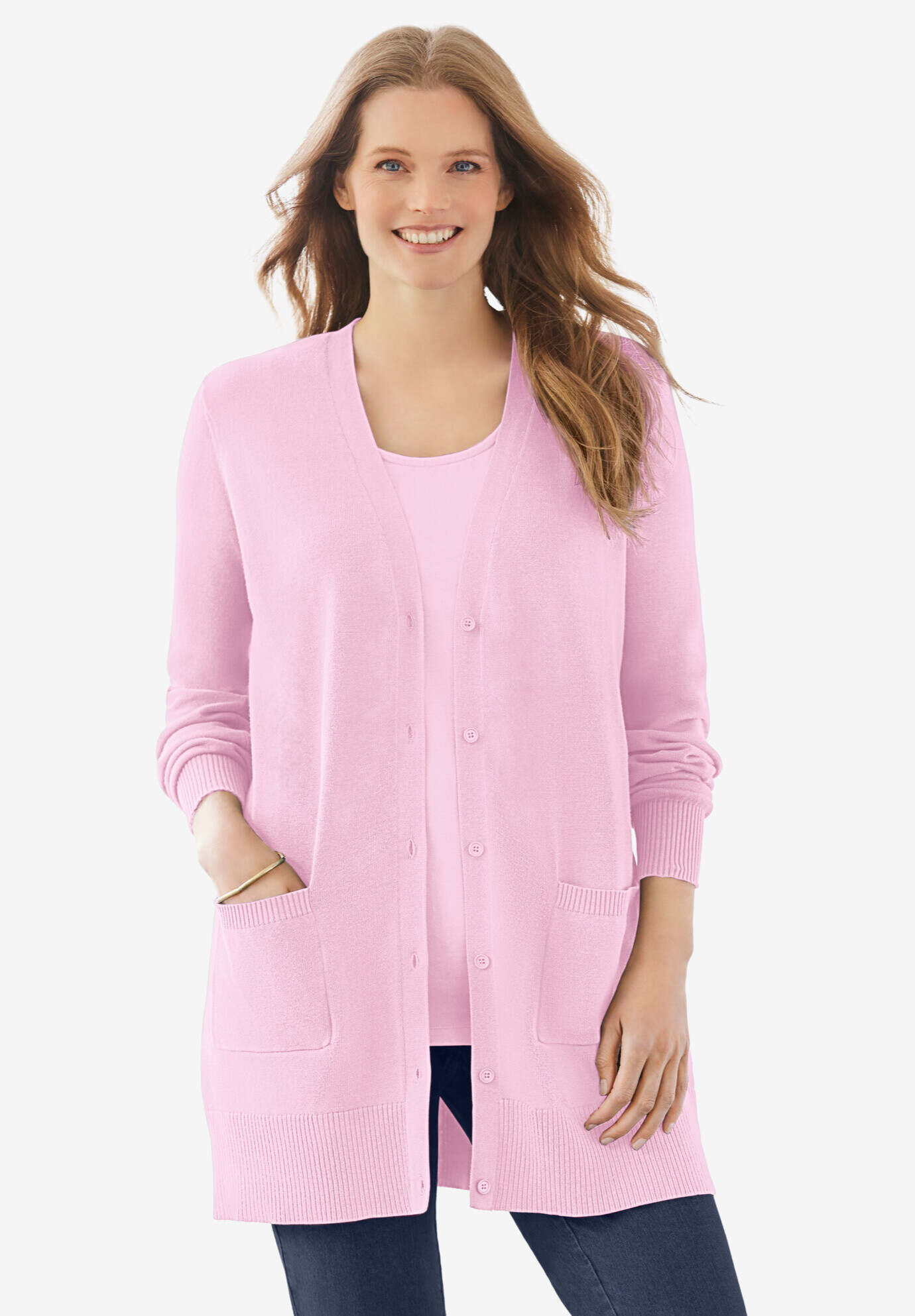 Perfect Longer-Length Cotton Cardigan