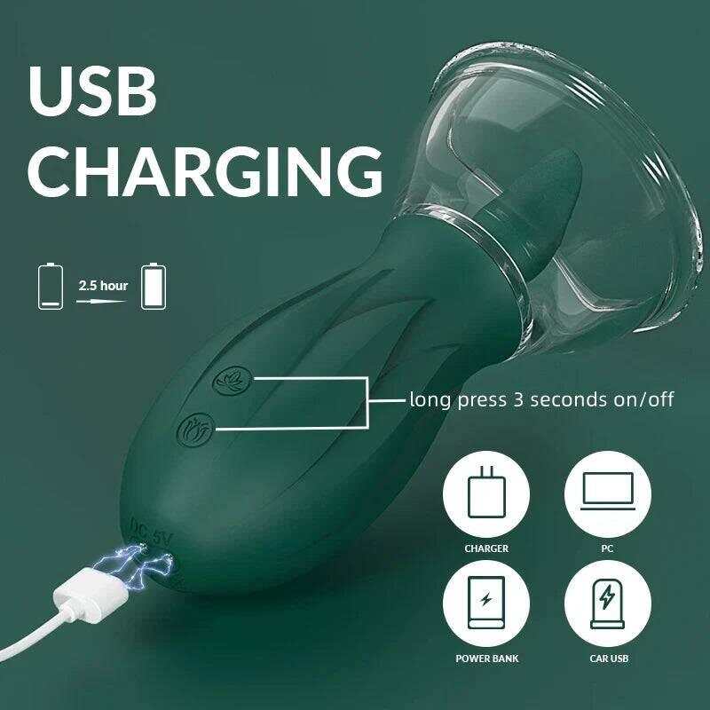 PASSION PULSE ADULT 3 Sucking 10 Licking Modes Clitoral Vibrator