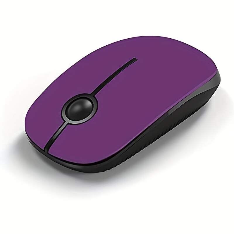 2.4G Wireless Mouse with Nano Receiver - Slim Ergonomic Optical mouse, Quiet Clicks, DPI, Plug & Play, Compatible with PC, Laptop, Mac, Tablet - Gradient Orange to Mint Green (Battery-Powered, AA Not Included) - Ideal for Office, Gaming, Streaming, Office