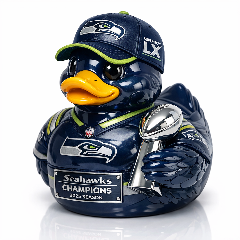 Seattle Seahawks Super Bowl LX Champions Commemorative Duck