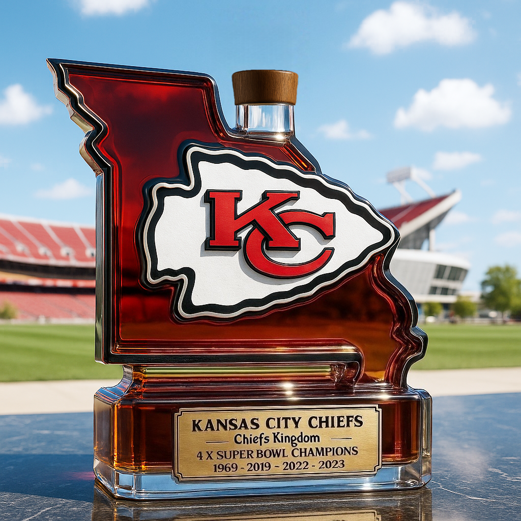 Kansas City Chiefs Limited Edition Whiskey Bottle