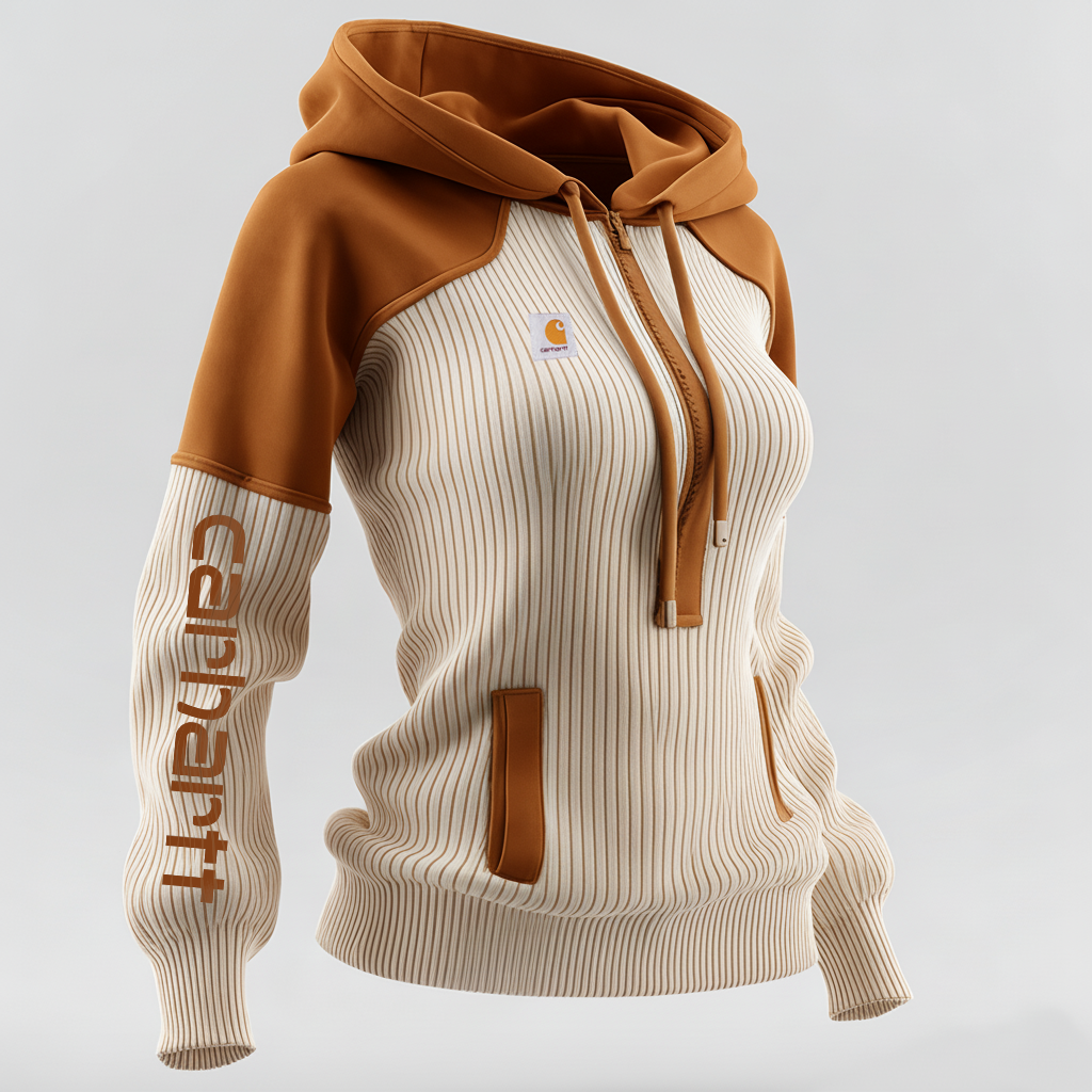 Women's Patchwork Design Hoodie