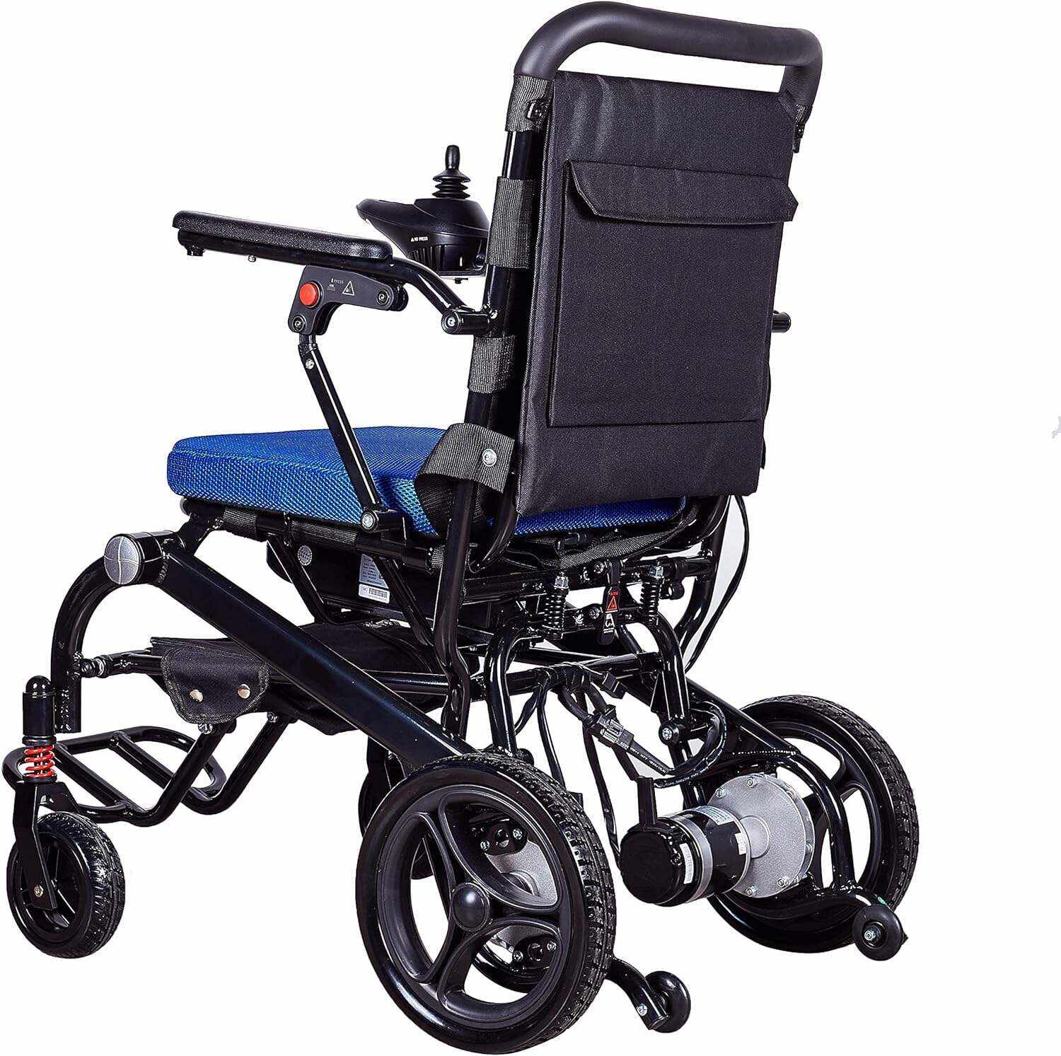 Rubicon DX06 Super Lightweight Electric Wheelchairs - Easy to Use - 12 mi Cruise Range - Detachable Battery 10AH - Liftable Armrest- Travel Size Foldable Power Wheelchair - Serviced from USA (Model1)