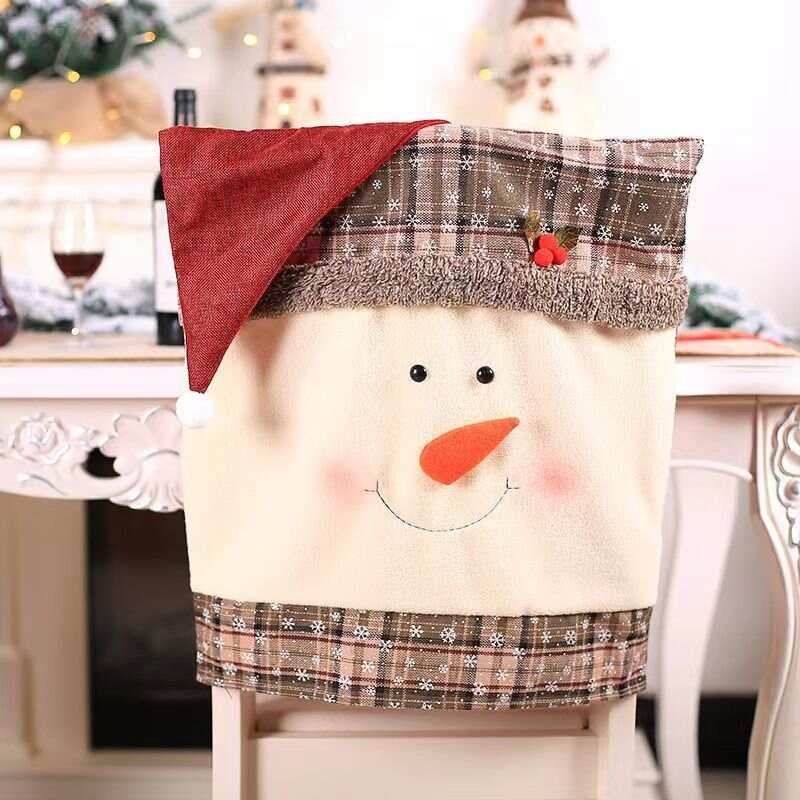 Christmas Chair Back Covers For Dinning Room Decoration