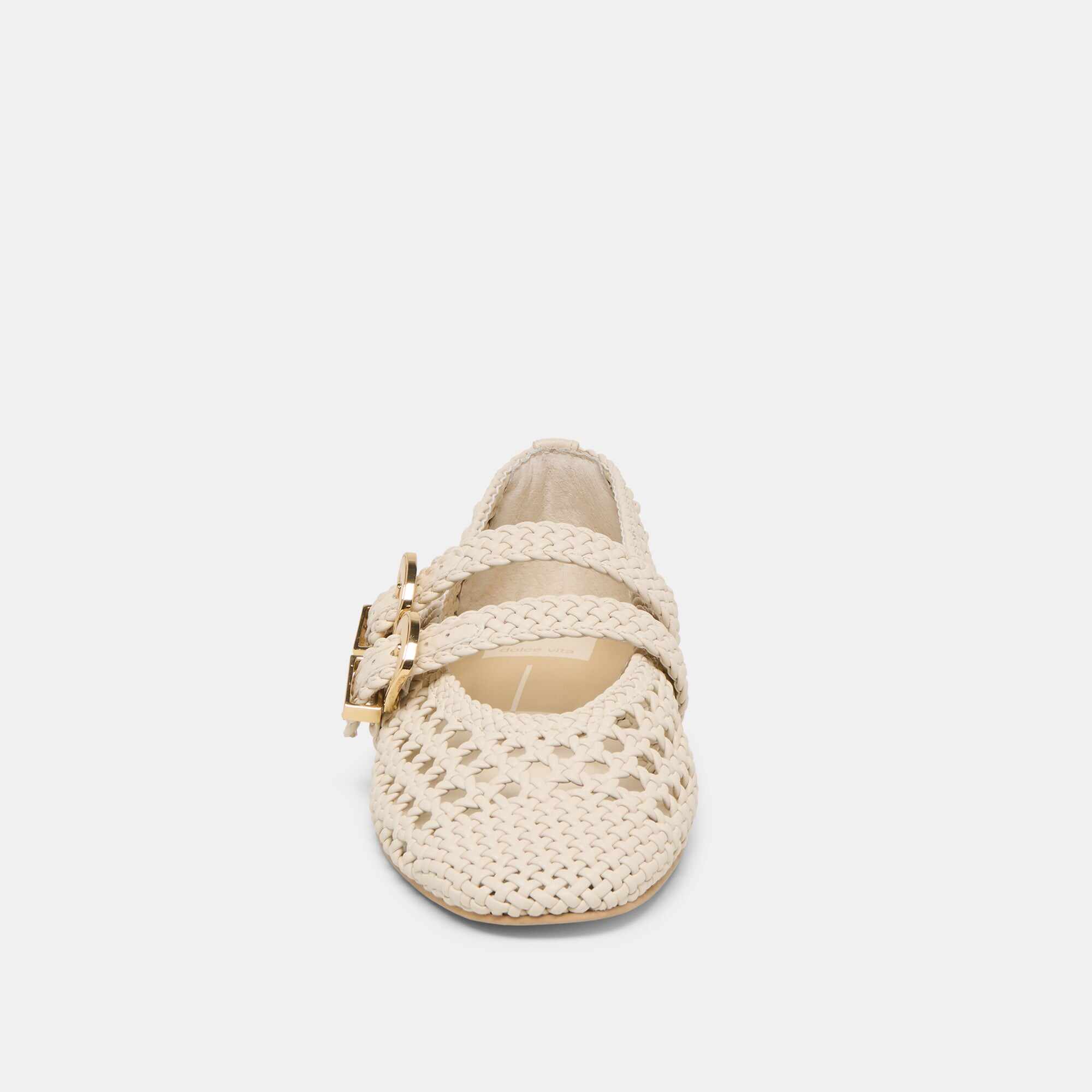 BAYLEE WOVEN BALLET FLATS CREME WOVEN STELLA