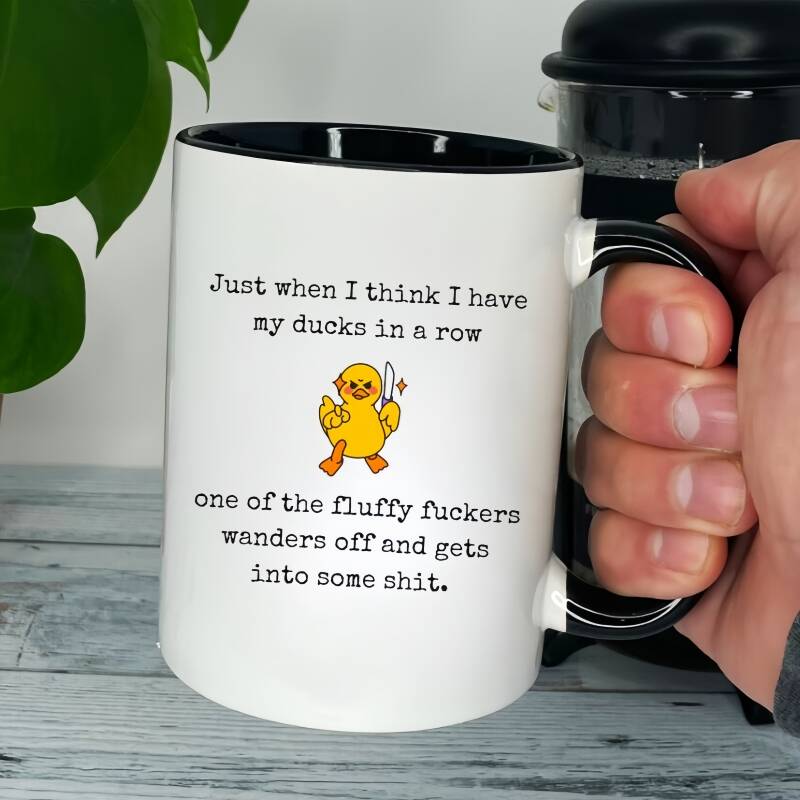 Ducks in A Row Mug