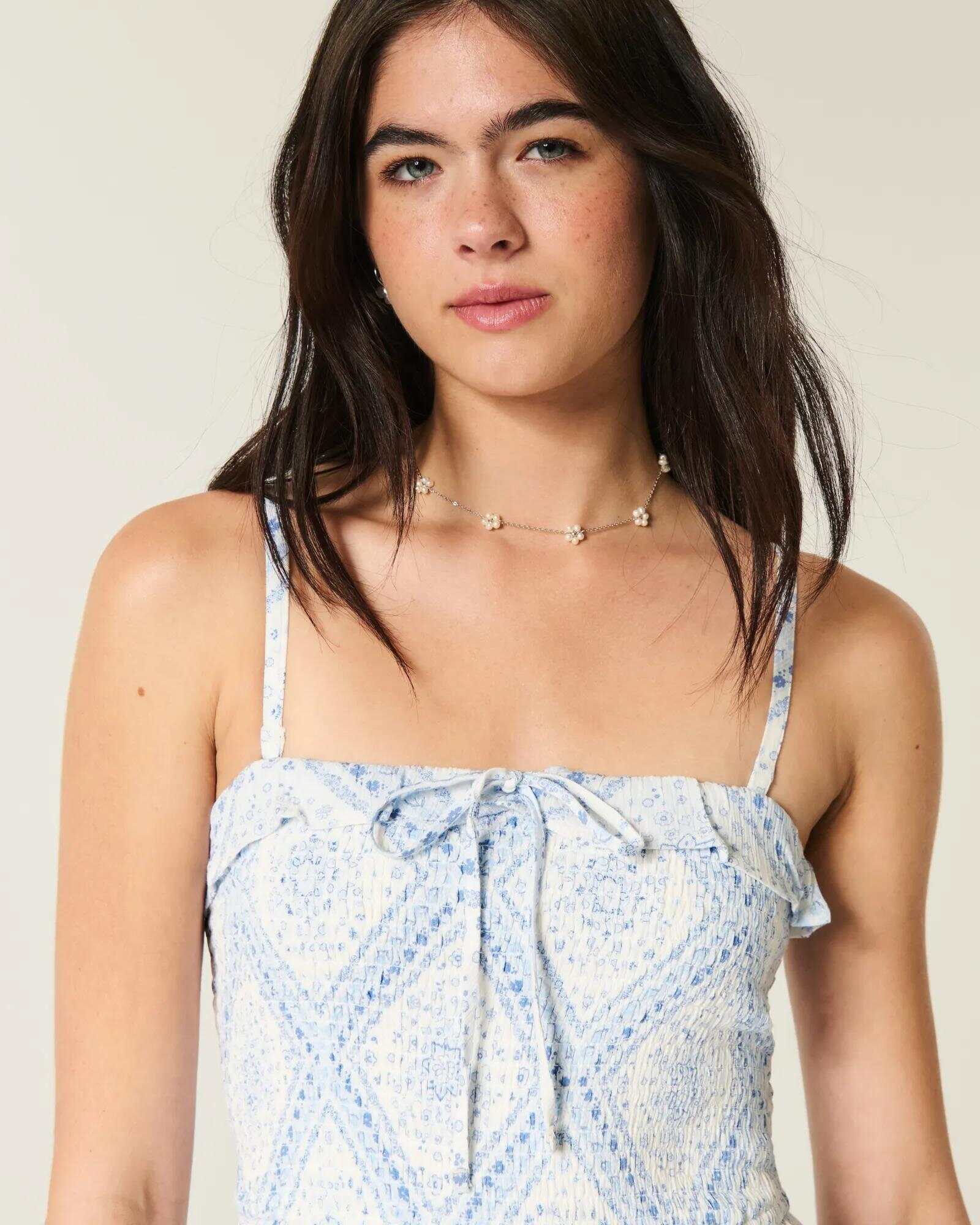 Strapless Smocked Maxi Dress
