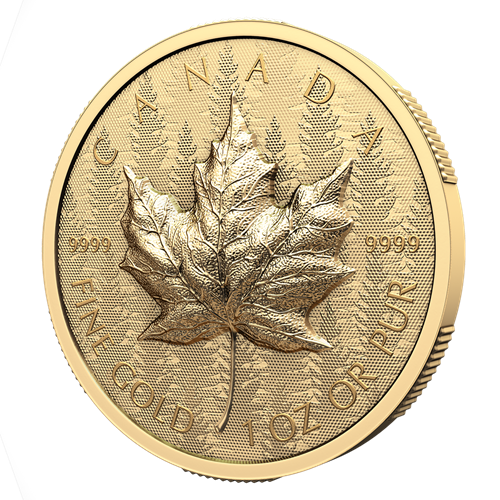 MAPLE LEAF Ultra High Relief 1 Oz Gold Coin 200$ Canada 2024