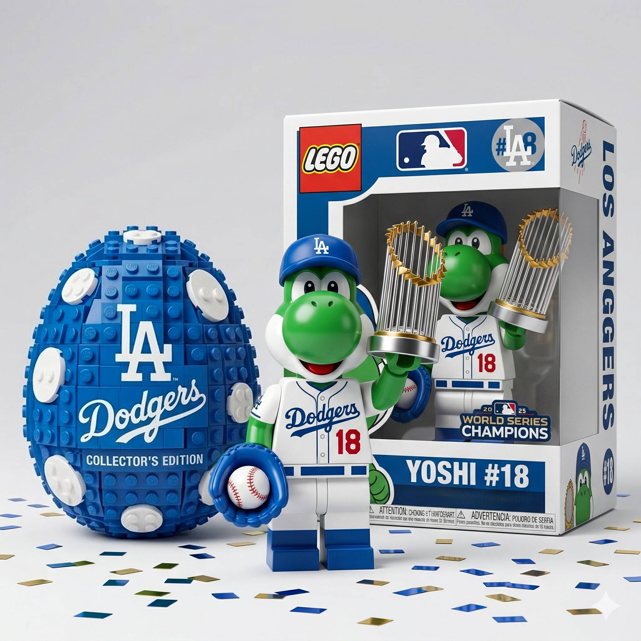 Los Angeles Dodgers Yoshi #18 Collector Figure