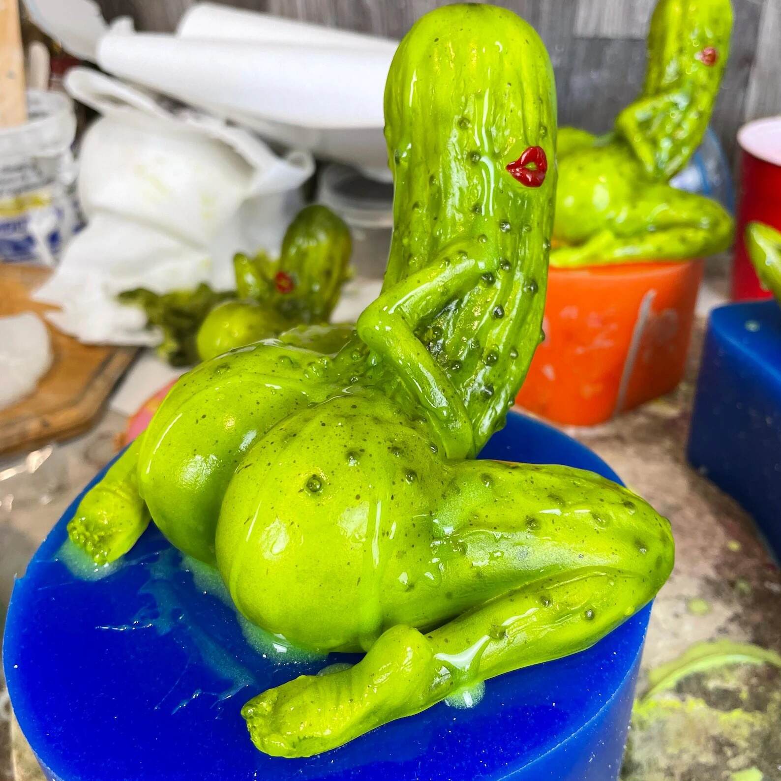 Pickle Back Resin Figure