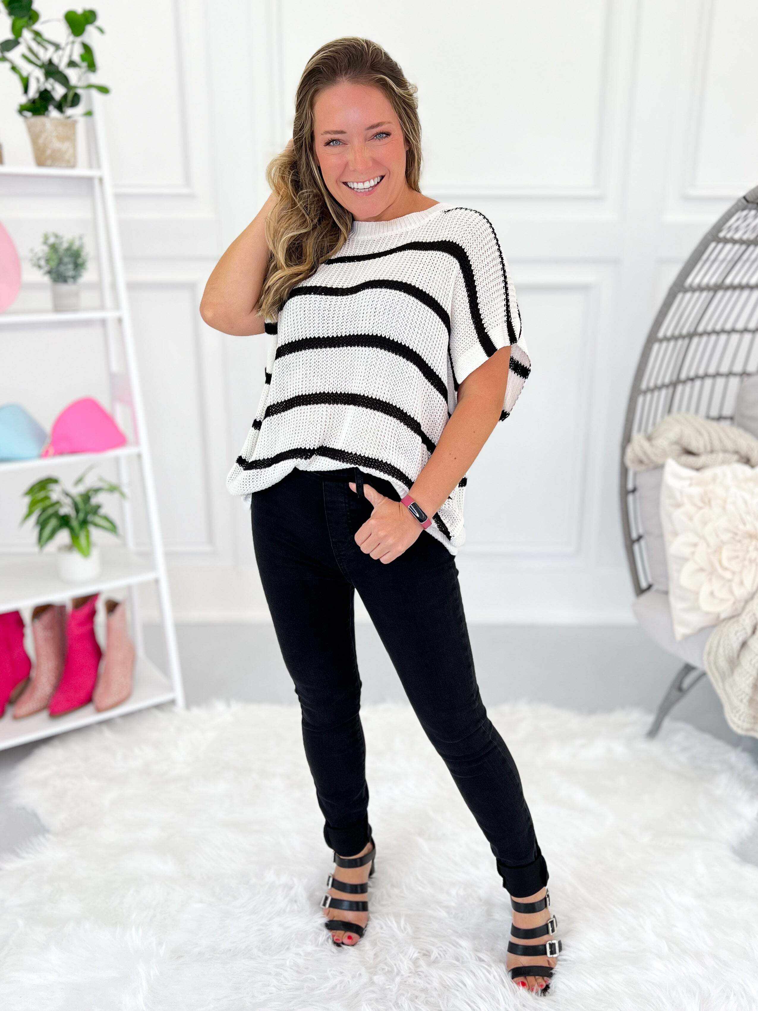 Prime Time - Christmas Pull On Shield Pocket Skinny Jeans- Final Sale