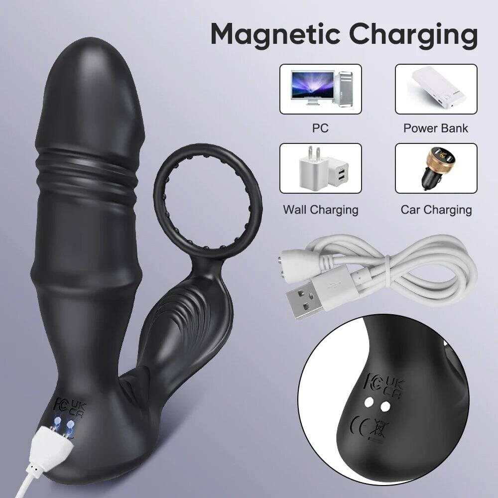 PASSION PULSE Bluetooth APP Vibrator for Men, Remote Prostate Stimulator