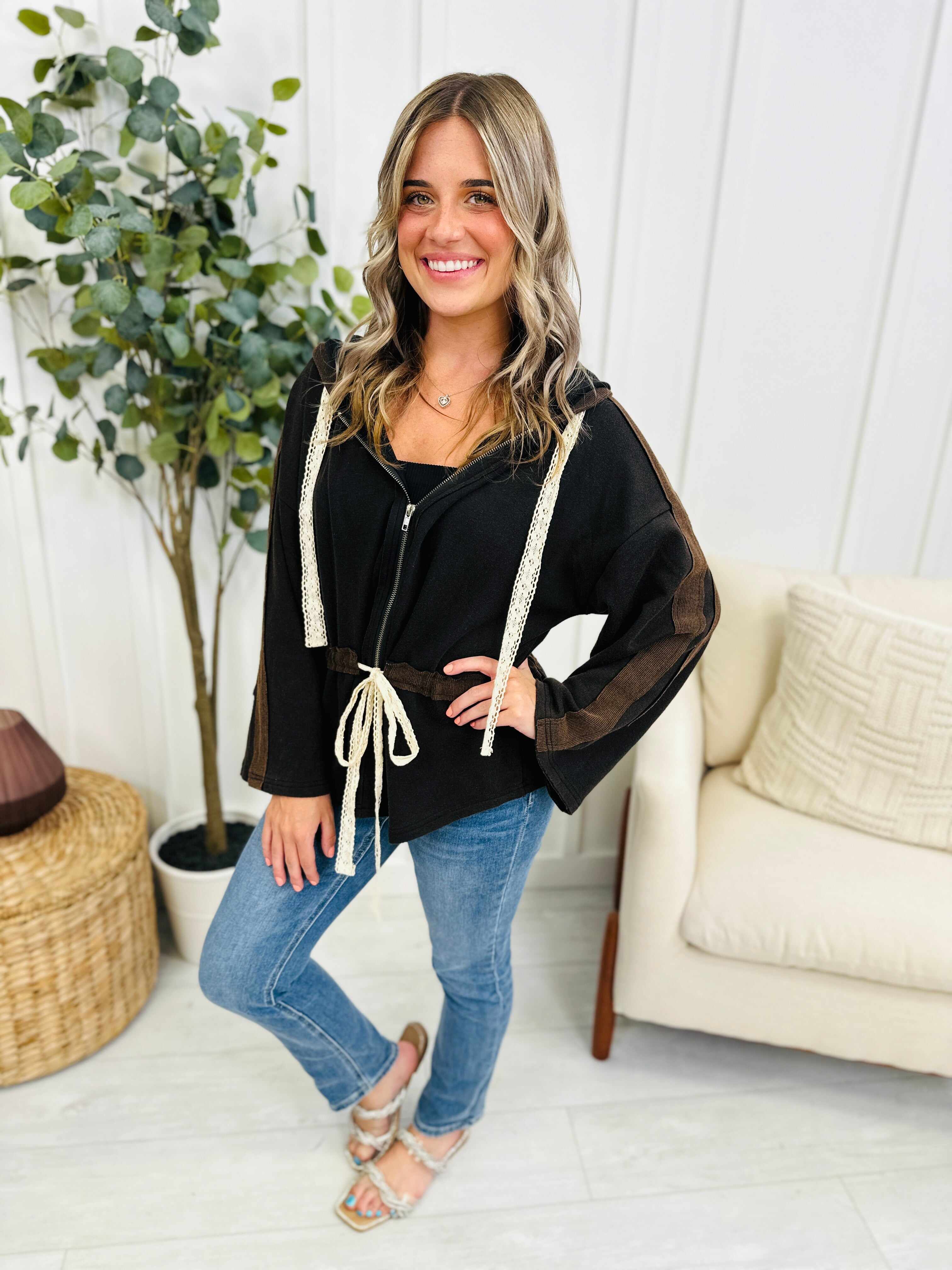 Sweeter Feelings Hooded Top- Multiple Colors!
