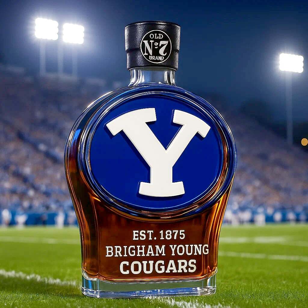 BYU Brigham Young Cougars Limited Edition Whiskey Bottle