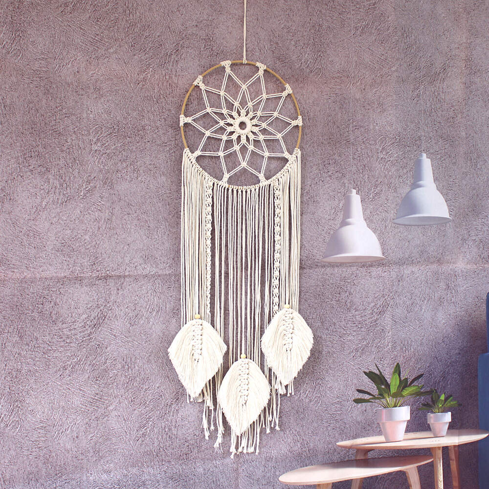 Cotton rope woven wall hanging