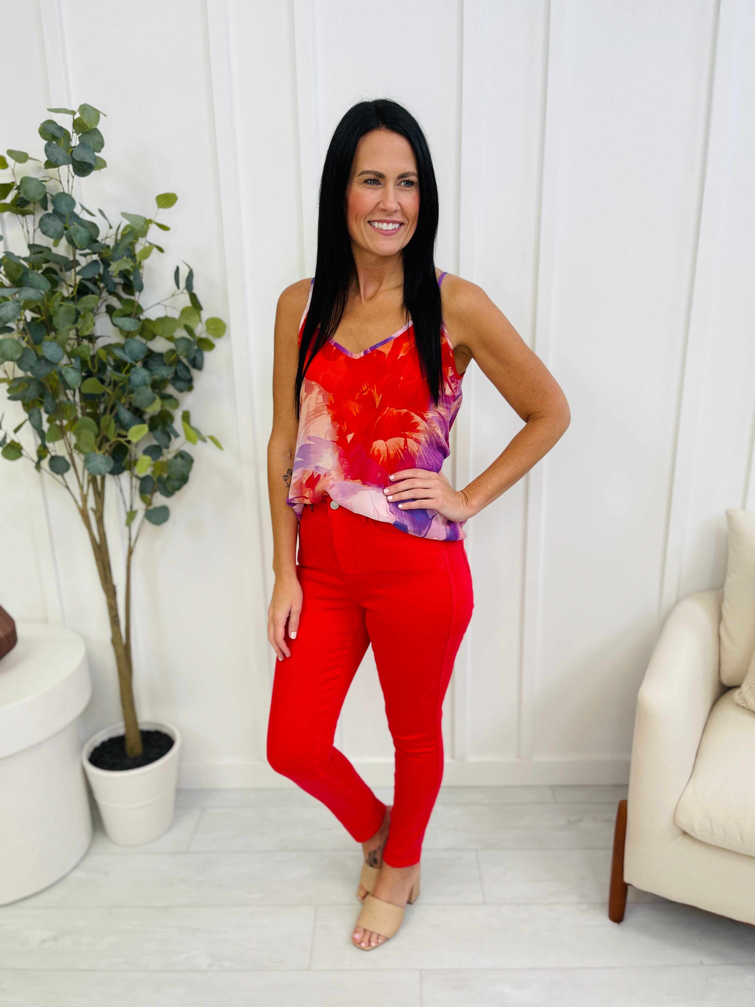 REG/CURVY Red Hot Tummy Control Skinny Jeans