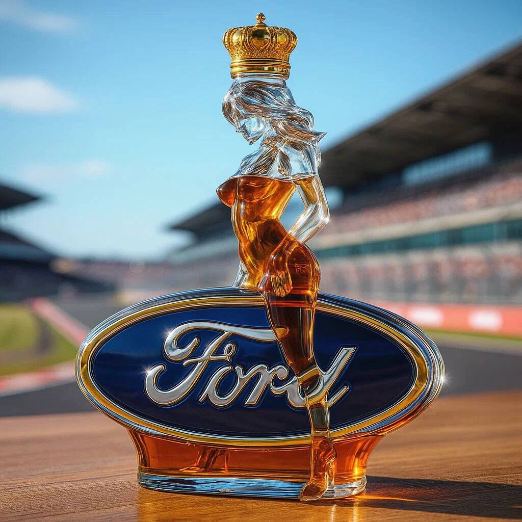 Attractive Ford whiskey bottle
