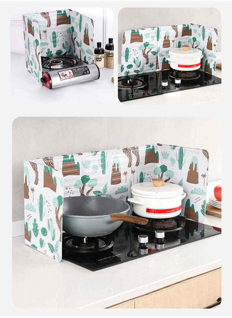 Aluminum Foldable Kitchen Gas Stove Baffle Plate