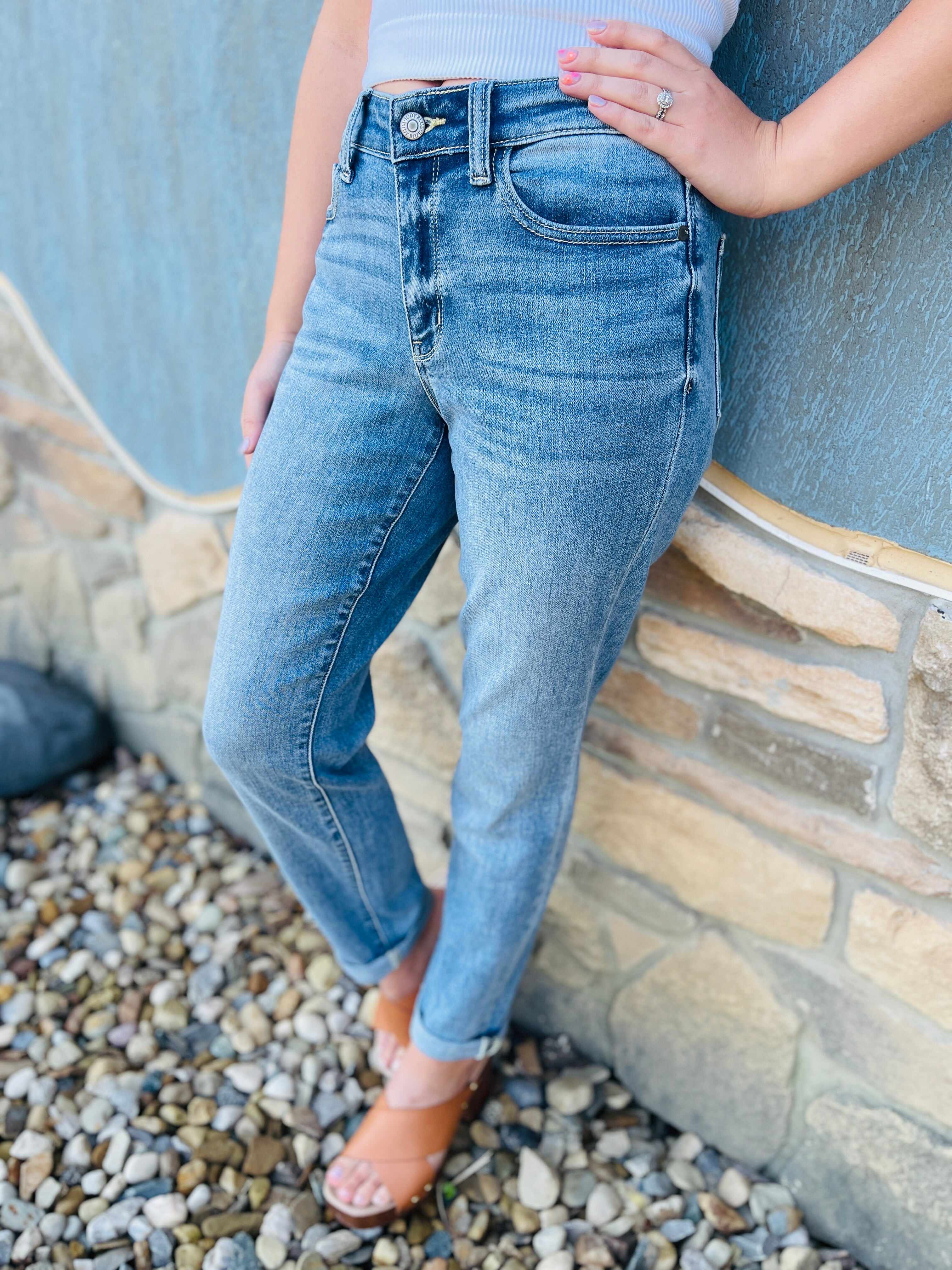 RESTOCK!  Reg/Curvy The Bleach Boys Nondistressed Boyfriend Jeans--Multiple Washes!
