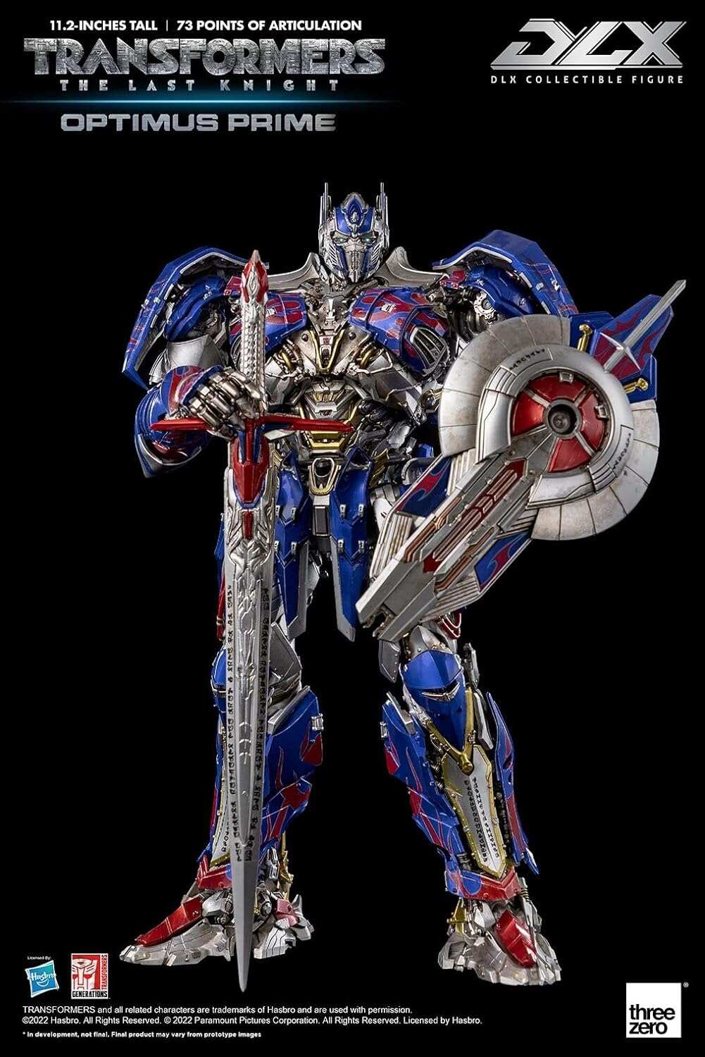 THREEZERO Transformers: The Last Knight – Optimus Prime Premium Scale Figure, Multi