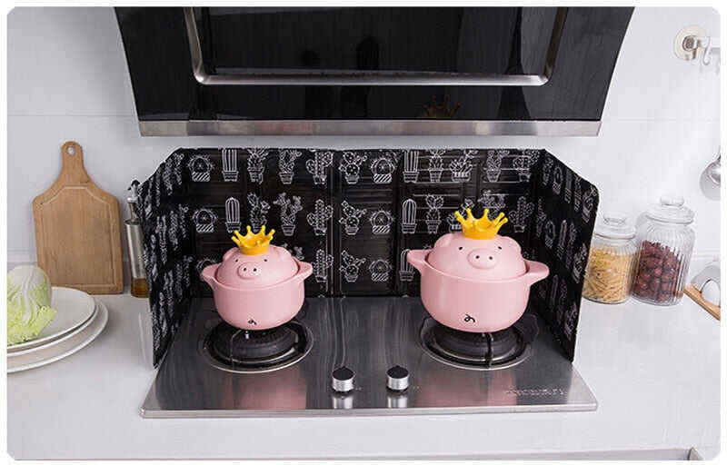 Aluminum Foldable Kitchen Gas Stove Baffle Plate