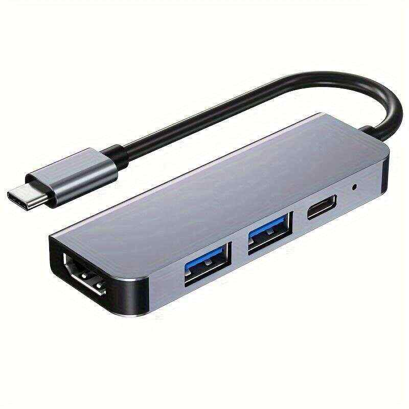 8 In 1 USB C HUB, USB C Adapter With 4K HDTV, 100W PD, USB C Port, USB 3.0,USB 2.0,RJ45 Ethernet, SD/TF Card Reader, Docking Station Compatible For MacBook Pro/Air USB C Laptops And Other Type C Devices