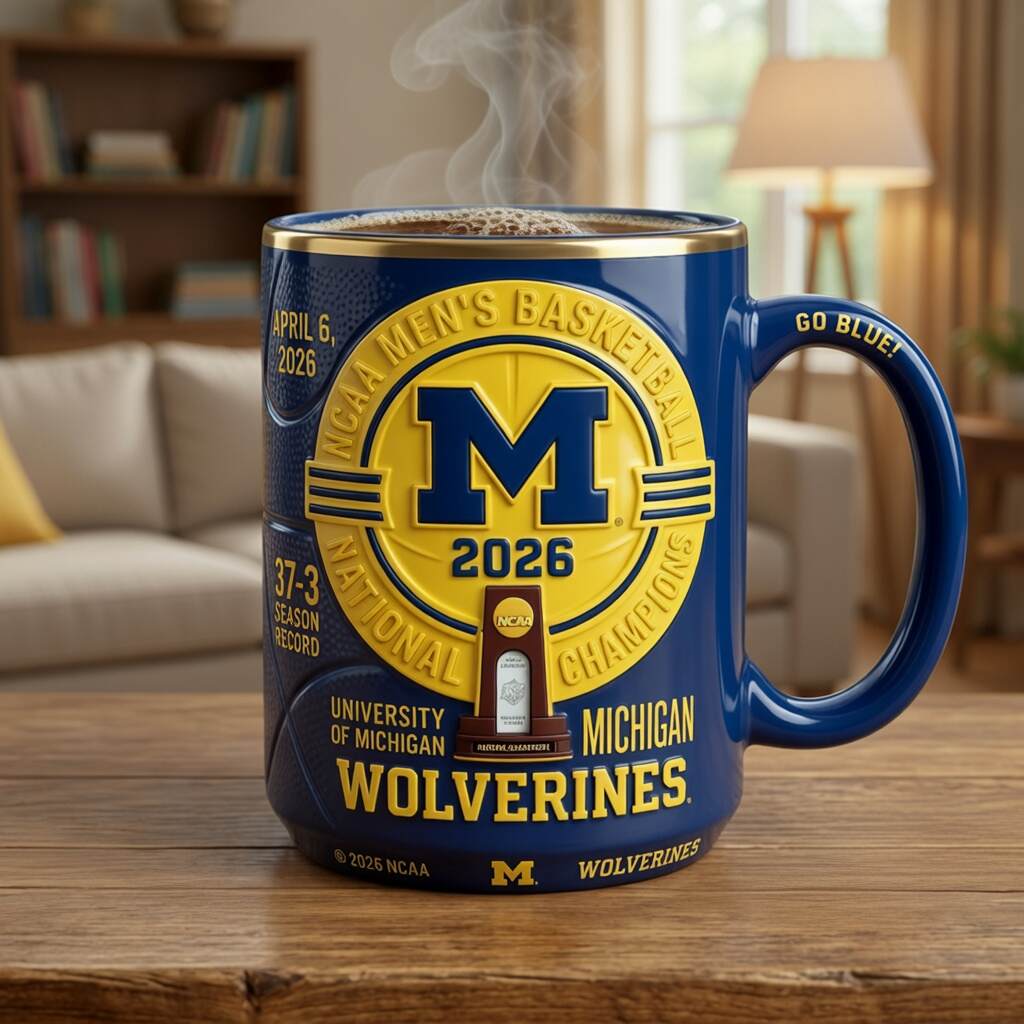 Michigan Wolverines 2026 NCAA National Champions Commemorative Mug