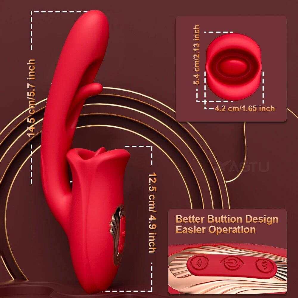 PASSION PULSE Patting Dildo Vibrator: Clit & G-Spot Stimulator