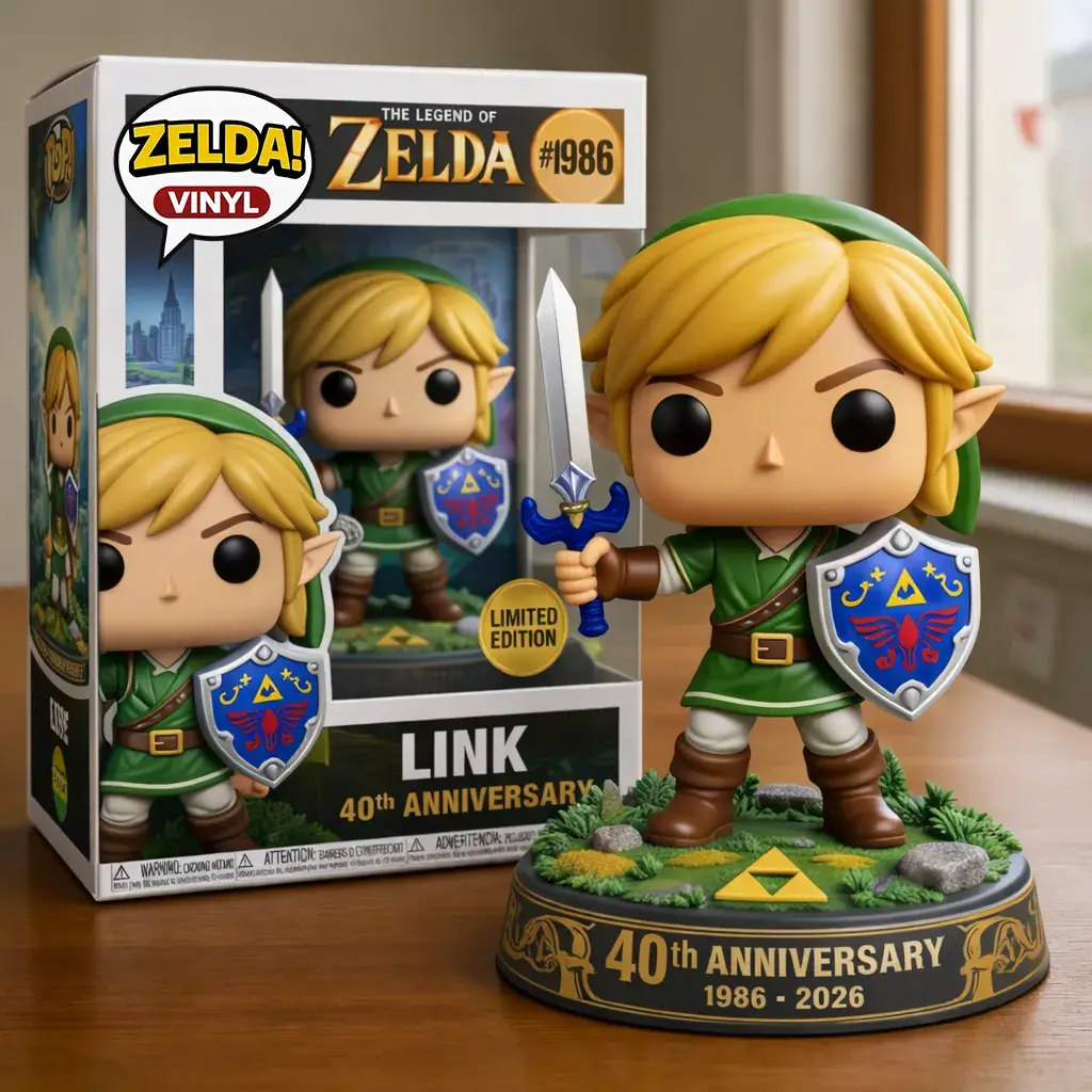 Zelda Limited Edition 40th Anniversary Collector POP Doll(1986-2026）