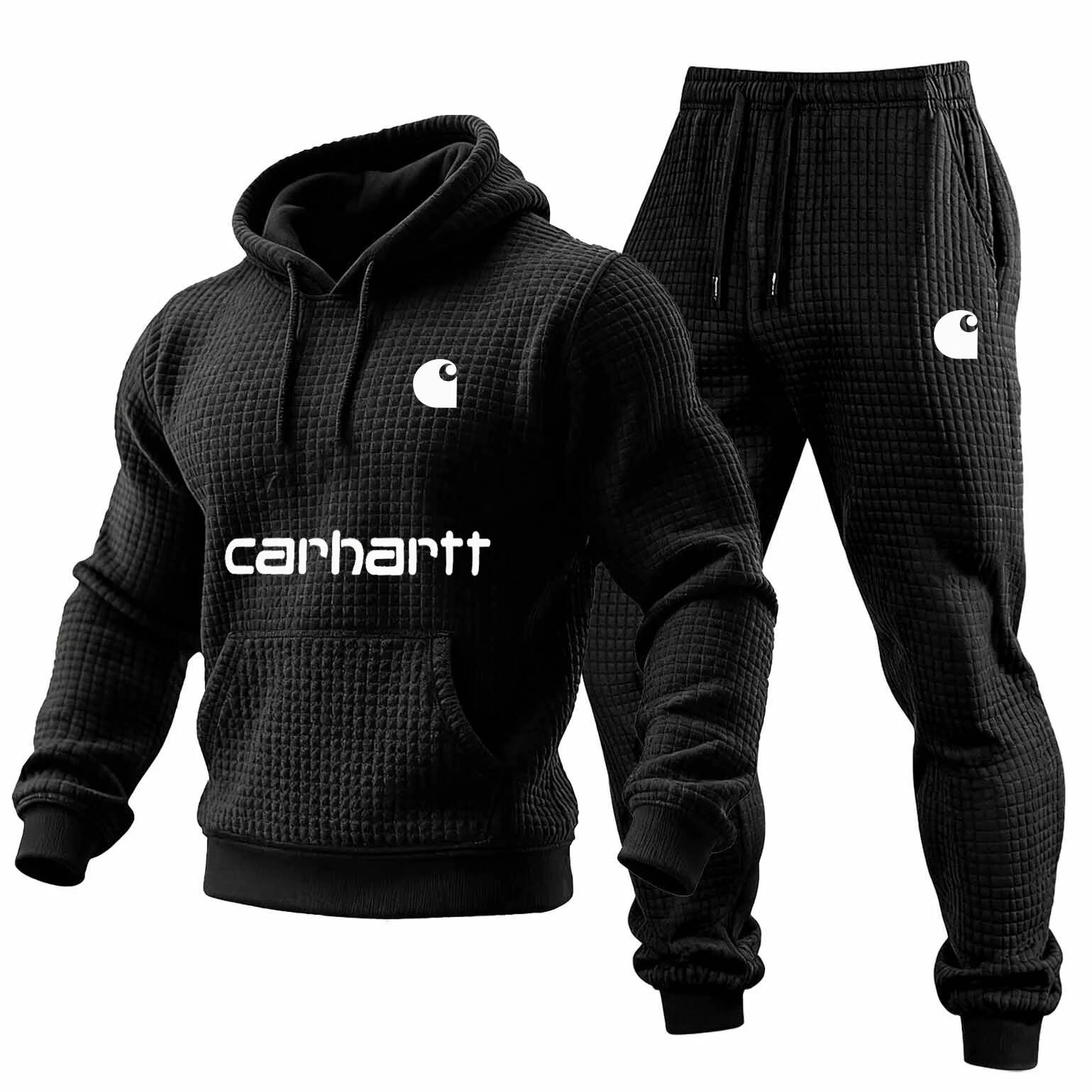 Men's Casual Black Sportswear Set