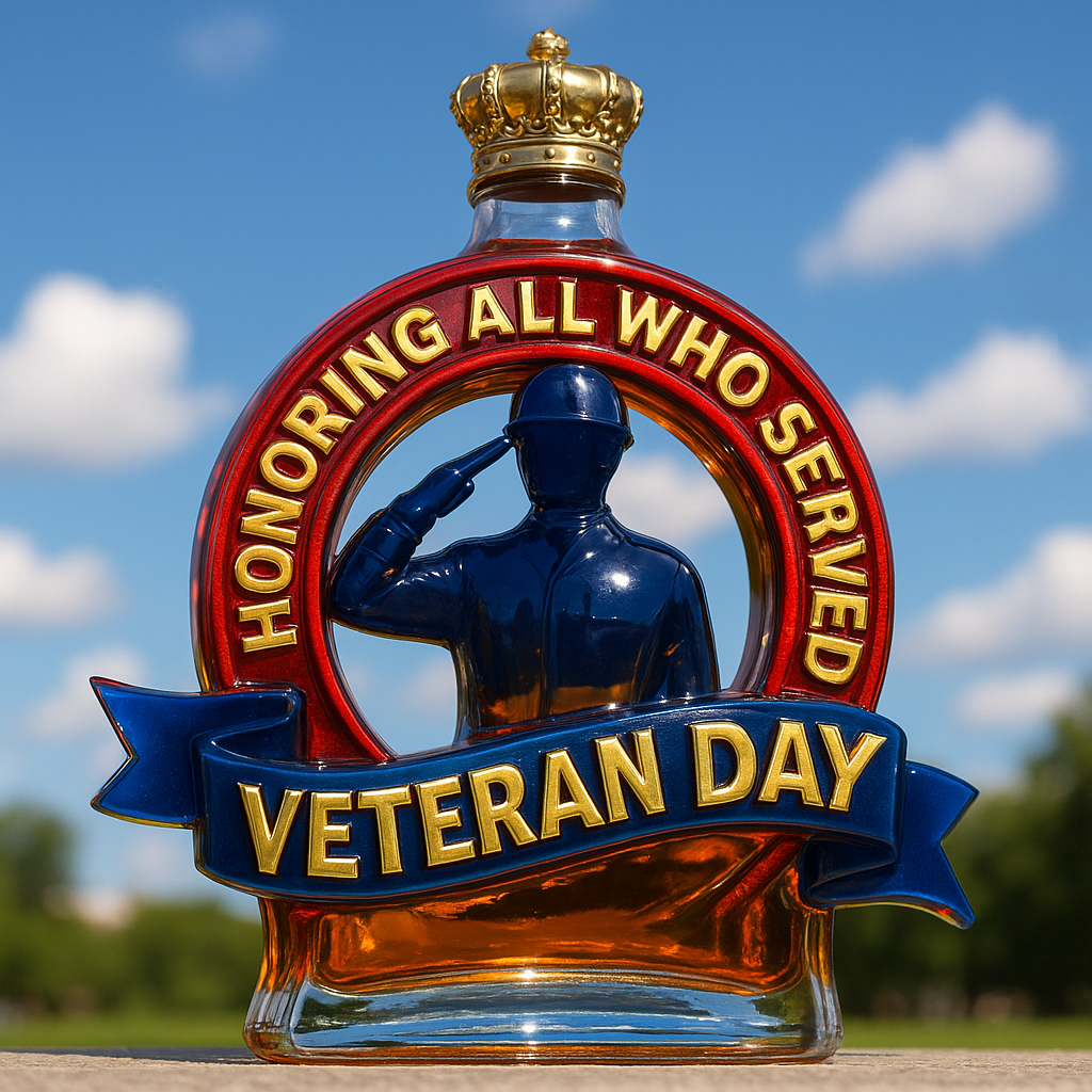 Veterans Day Commemorative Whiskey Bottle