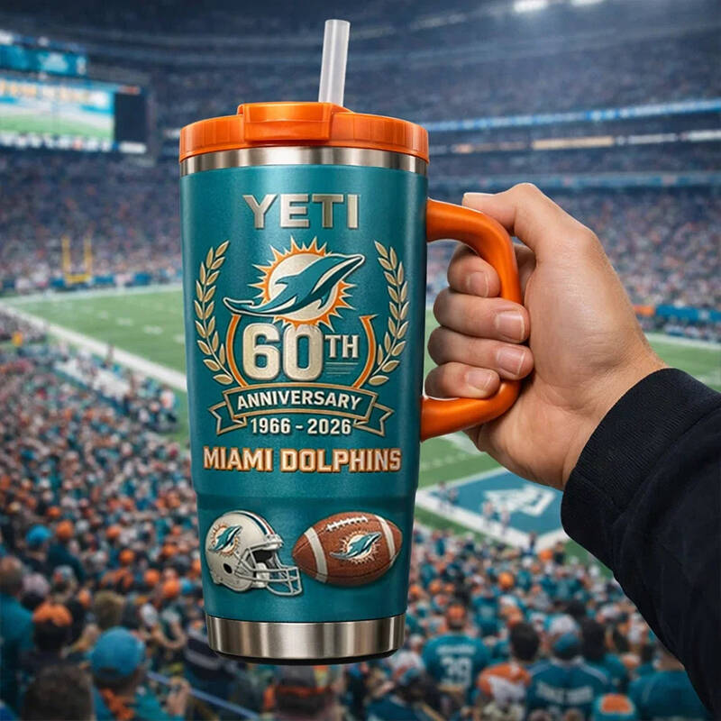 Dolphins 60th Anniversary YETI Tumbler