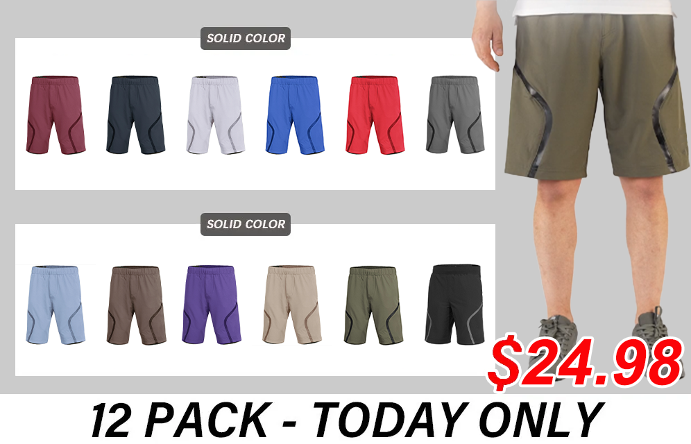 Men's Work Shorts Stretch Waistband Dry Fit