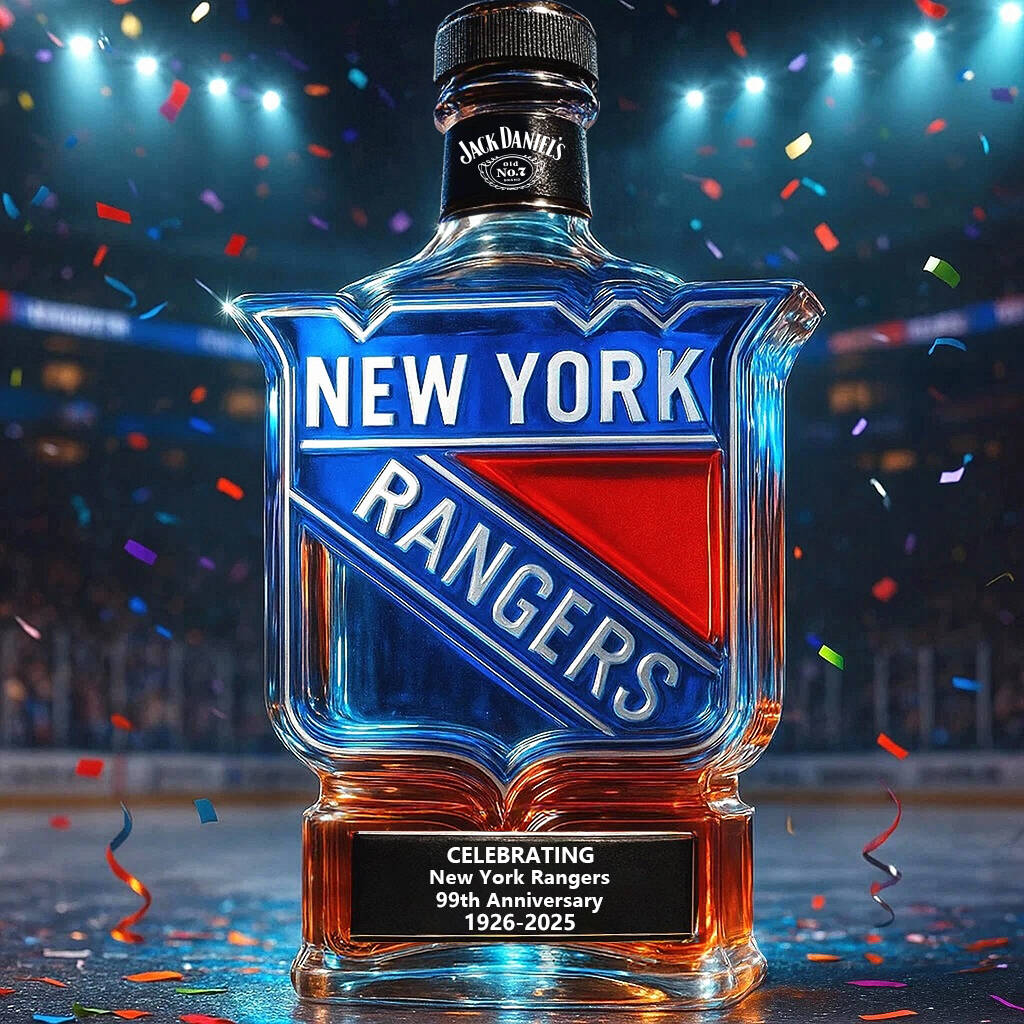 New York Rangers 99th Anniversary Whisky Collector's Edition Bottle