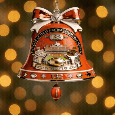 132nd Anniversary Texas Memorial Stadium Bell Ornament