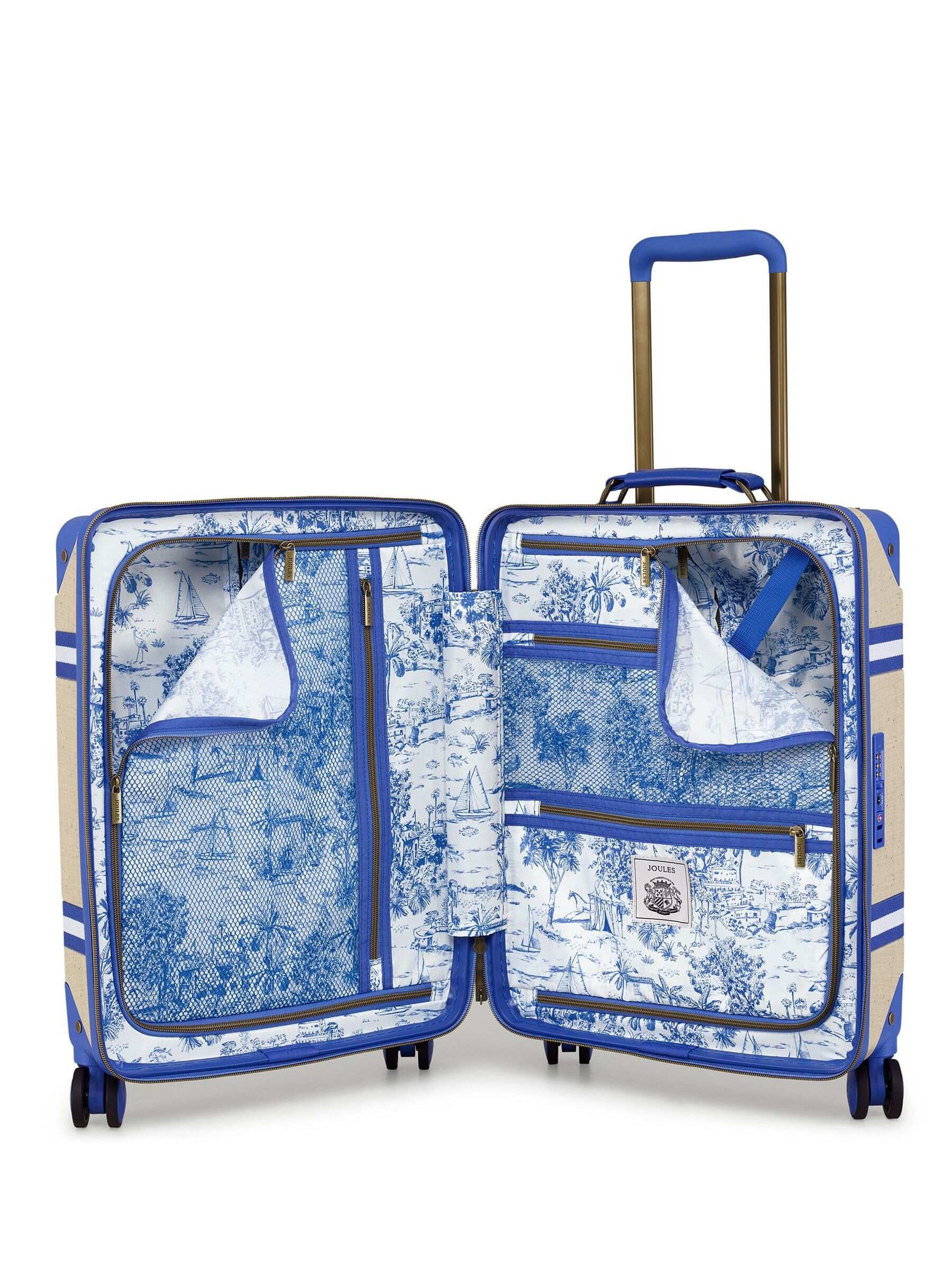 Cream Boat Club Cabin 4W Trolley Bag