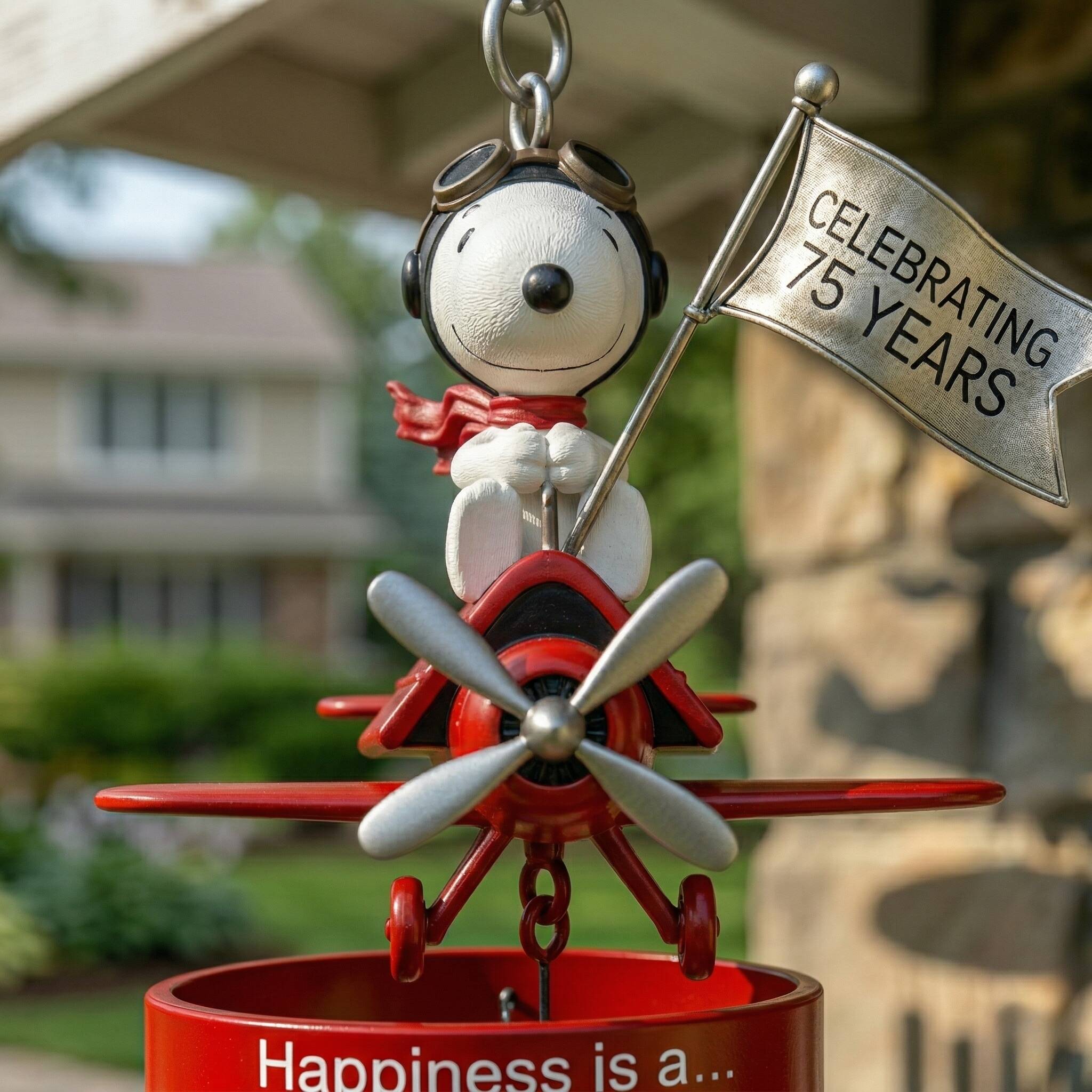 🐶Snoopy 75th Anniversary Flying Ace Peanuts Wind Chime