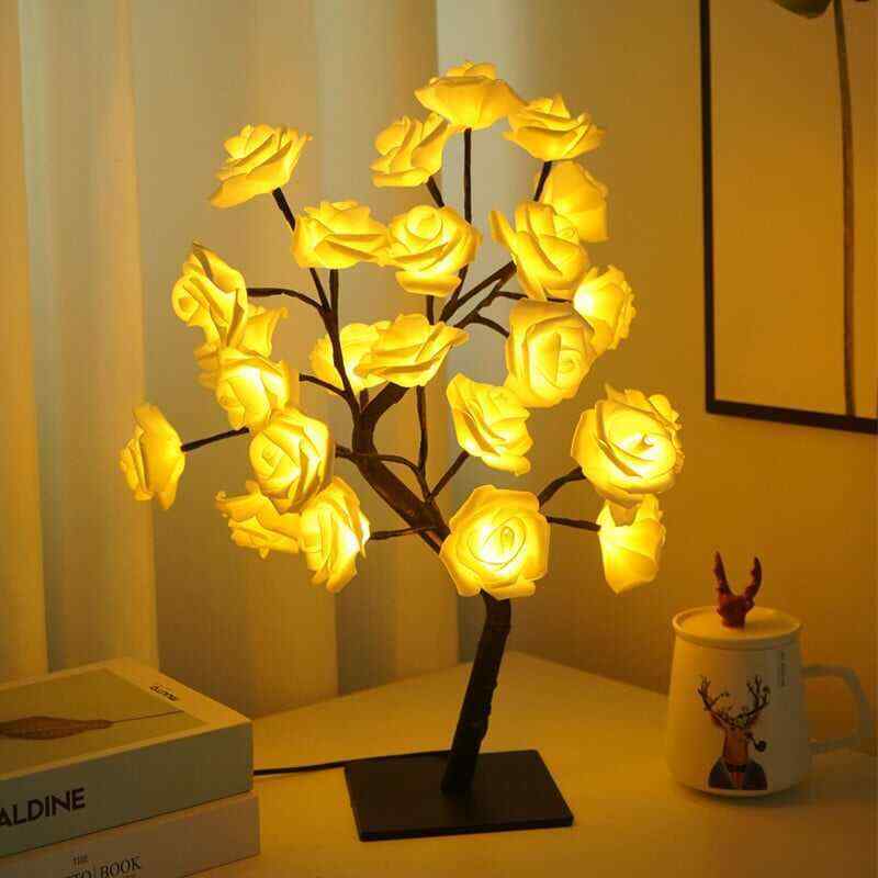 Forever Rose Tree Lamp