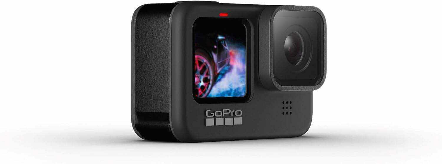 GoPro HERO9 Black - Waterproof Action Camera with Front LCD and Touch Rear Screens, 5K Ultra HD Video, 20MP Photos, 1080p Live Streaming, Webcam, Stabilization
